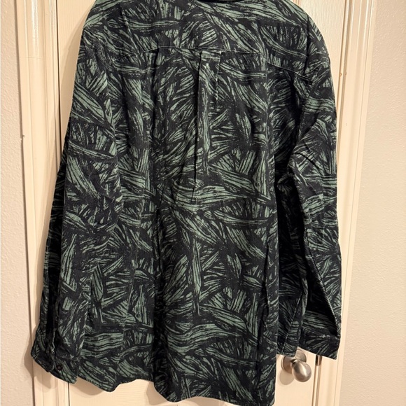 Houston White Corduroy Shirt 3xl Heavyweight Button-Up Green Long Sleeve NWT - Picture 5 of 9